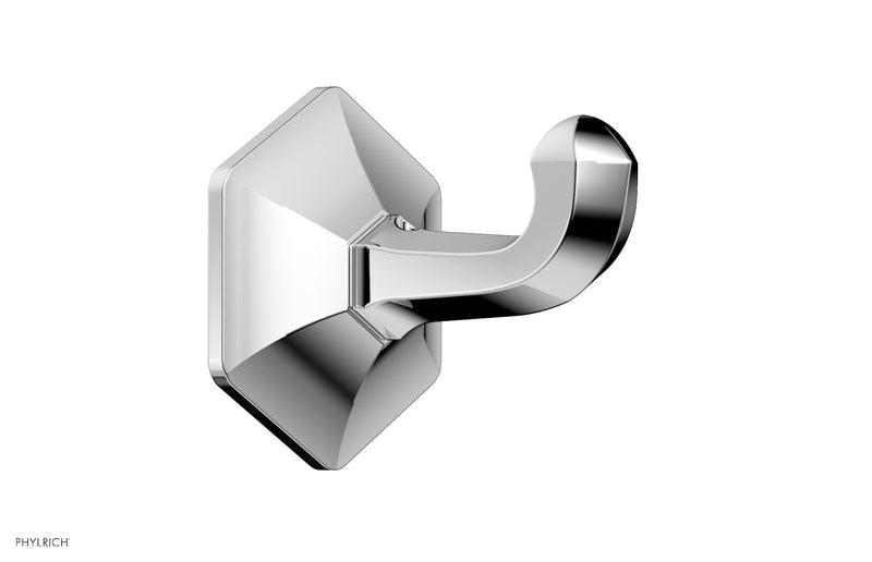 polished chrome robe hook