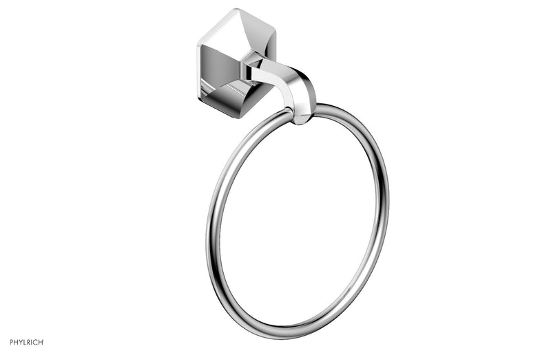polished chrome towel ring