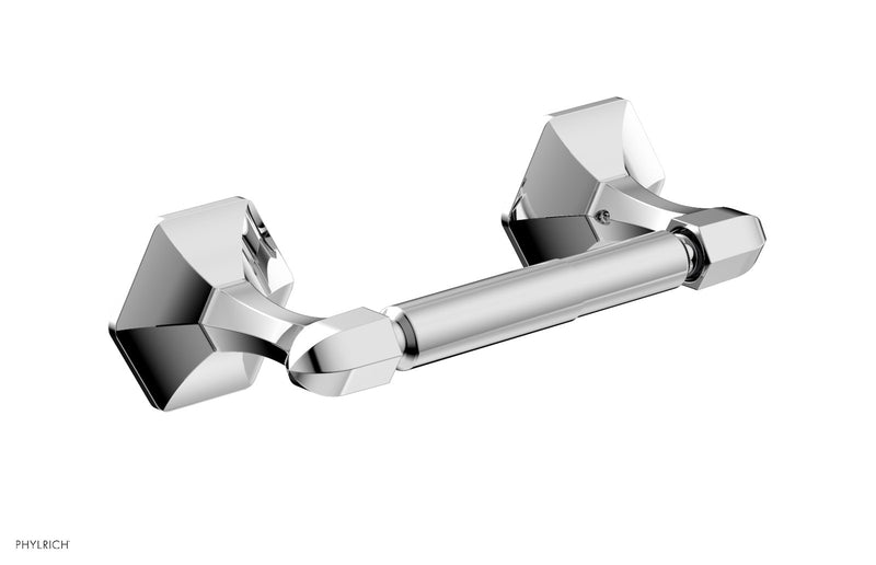 polished chrome paper holder