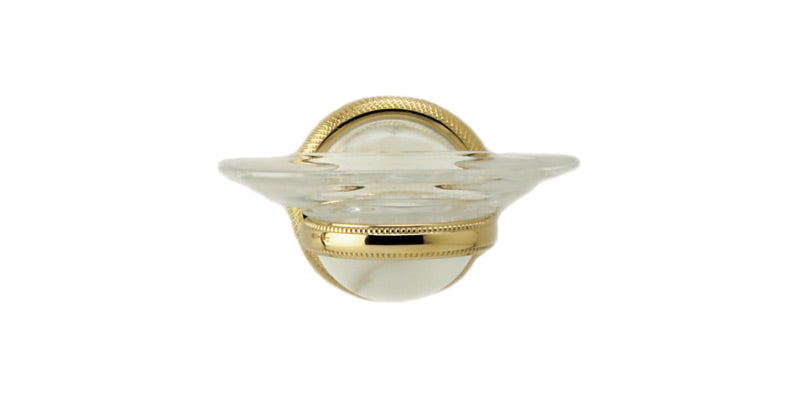 polished brass soap dish