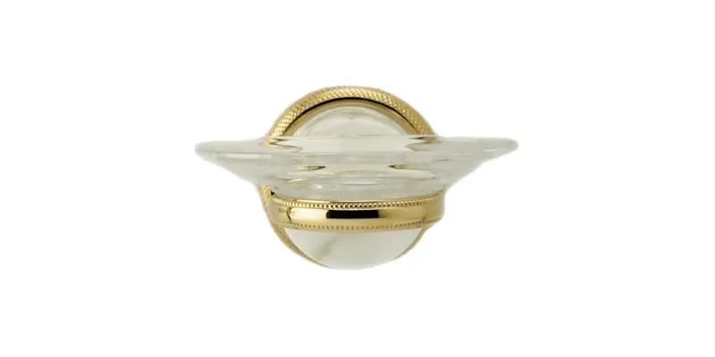 polished brass soap dish