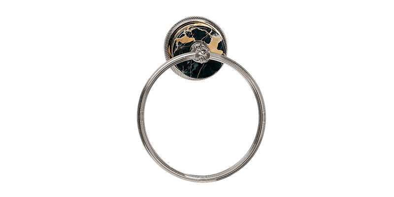 polished chrome towel ring