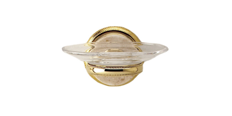 polished brass soap dish