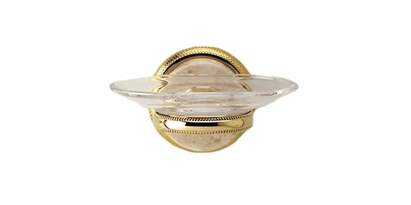 polished brass soap dish