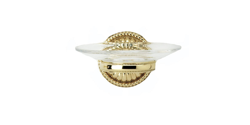 polished chrome soap dish