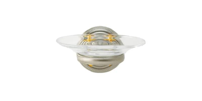 polished nickel soap dish