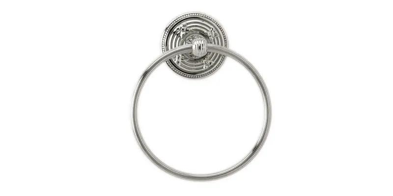 polished chrome towel ring