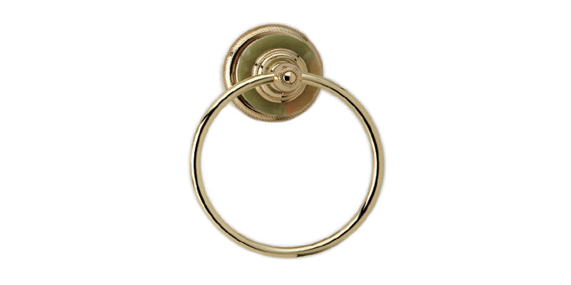 polished chrome towel ring