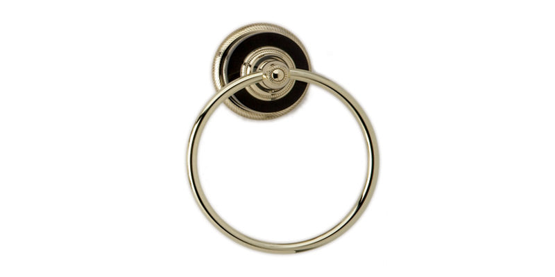 polished chrome towel ring