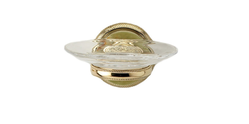 polished brass soap dish