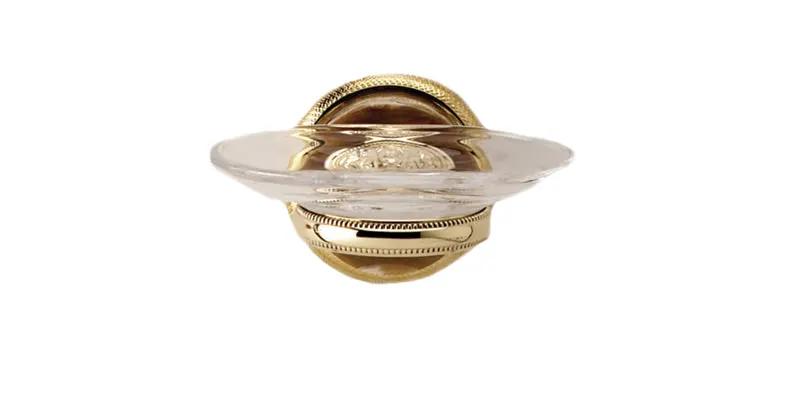 polished brass soap dish