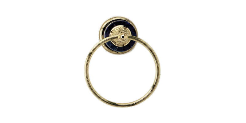polished brass towel ring