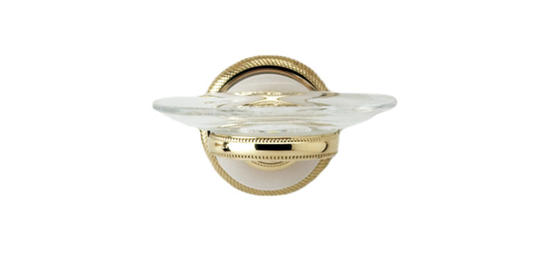 polished brass soap dish