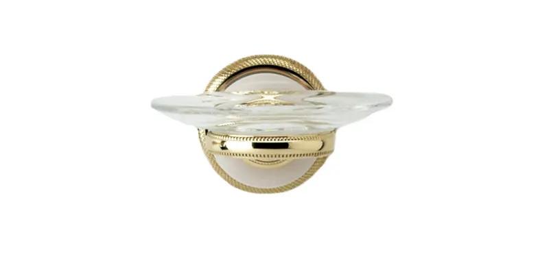 polished brass soap dish