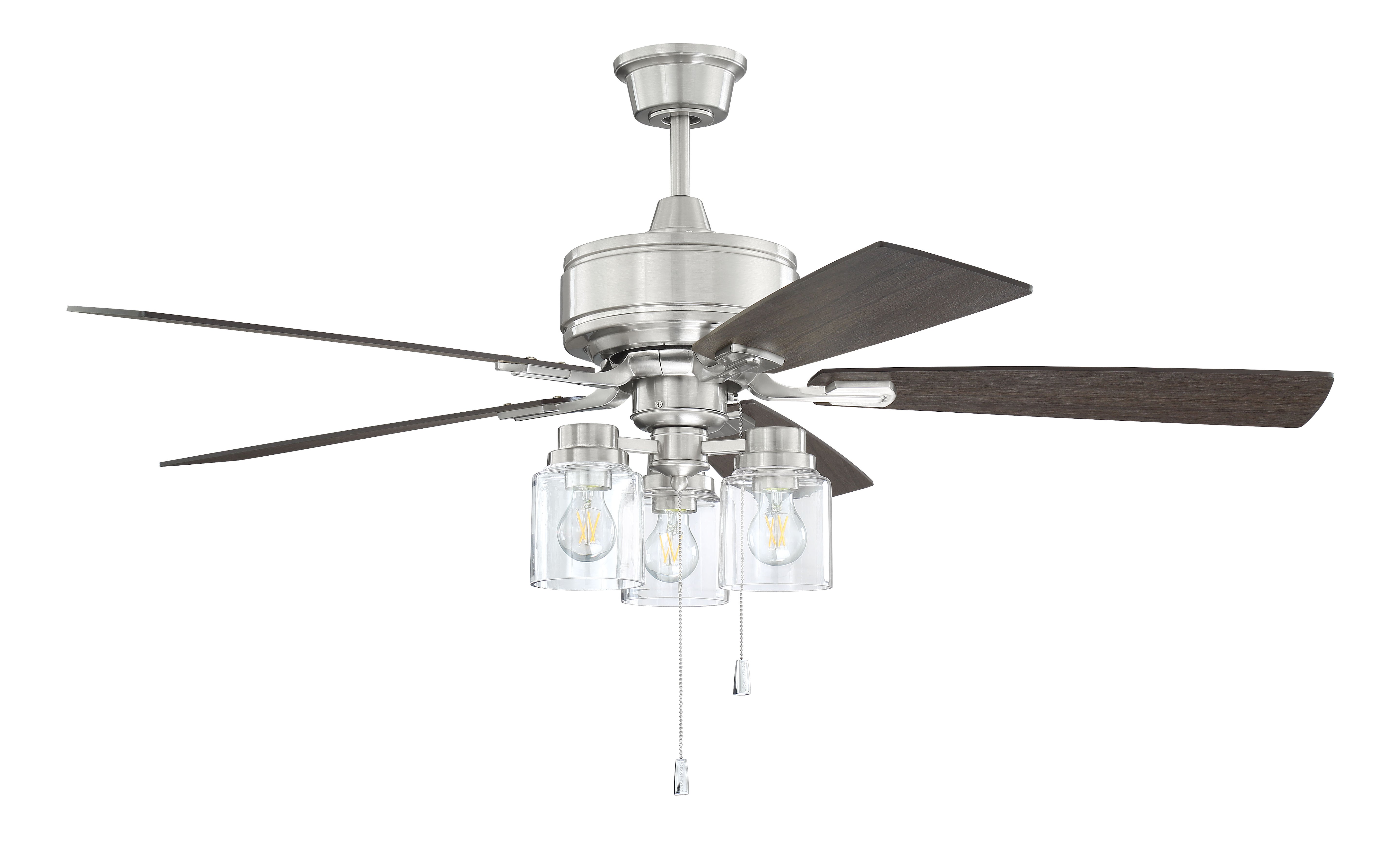 brushed polished nickel ceiling fans