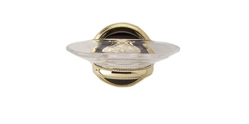 polished brass soap dish
