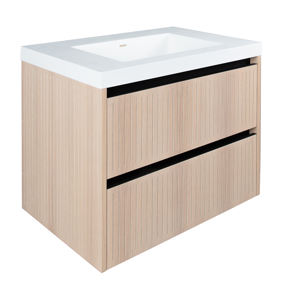 Lacava Kubista 30" Wall-Mount Under Counter Vanity