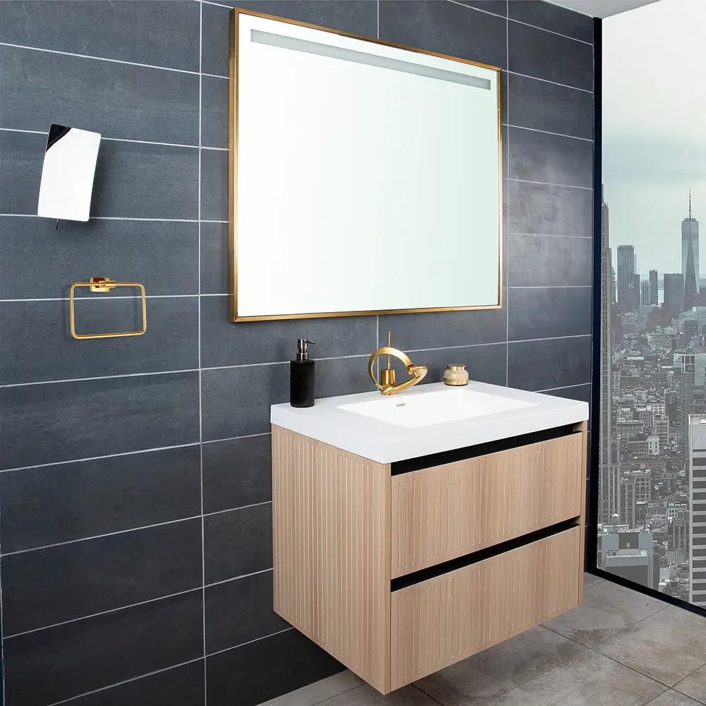 brushed gold faucet