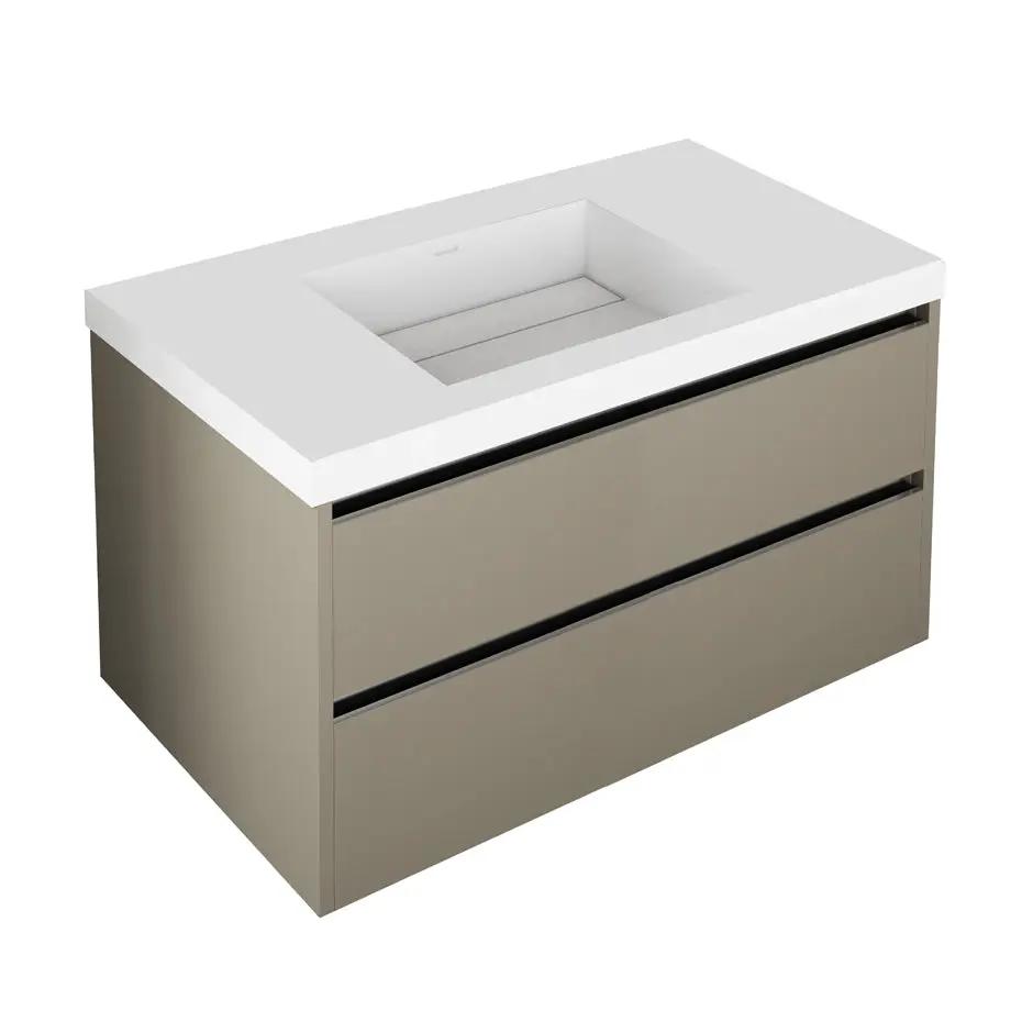 Lacava Kubista 36" Wall-Mount Under Counter Vanity by Lacava