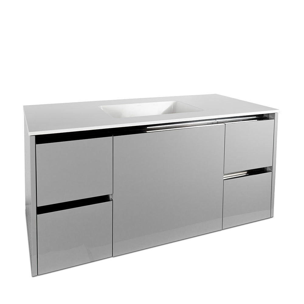 Lacava Kubista 48" Wall-Mount Under Counter Vanity by Lacava