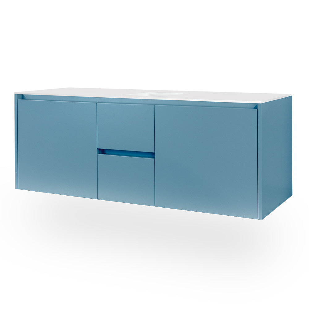 Lacava Kubista 60" Wall-Mount Under Counter Vanity by Lacava