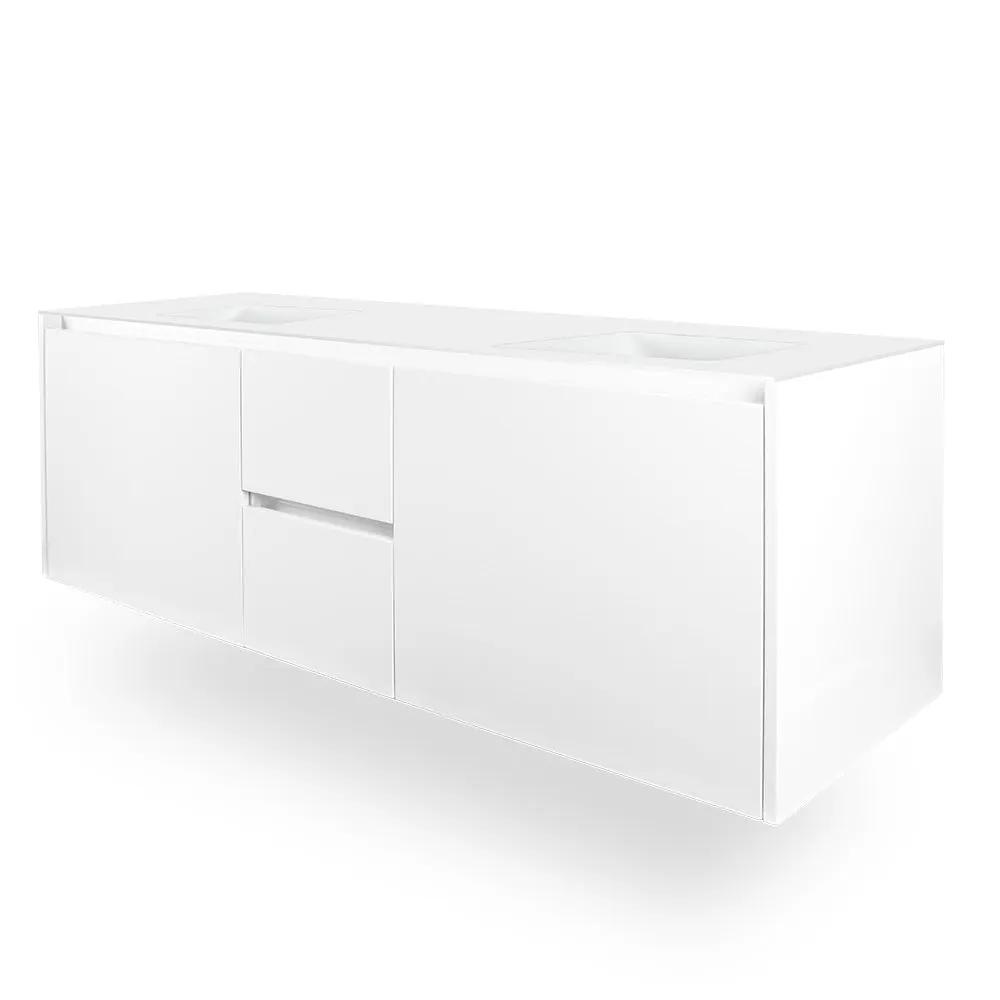 Lacava Kubista 72" Wall-Mount Under Counter Vanity by Lacava