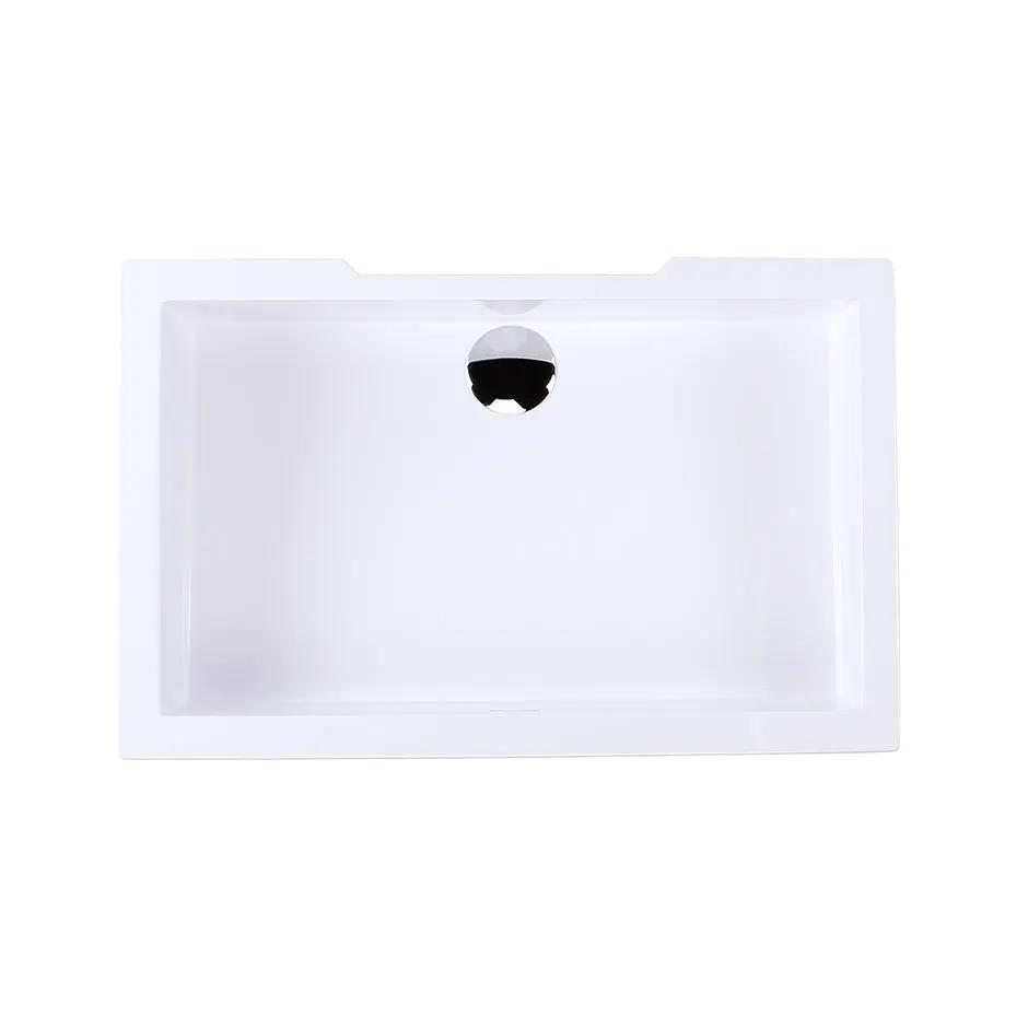 matte white sink