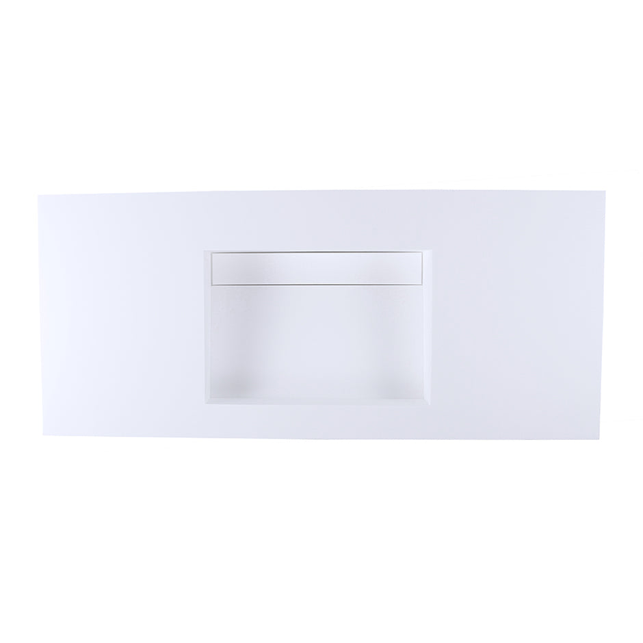 matte white sink