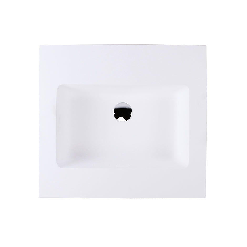 matte white sink