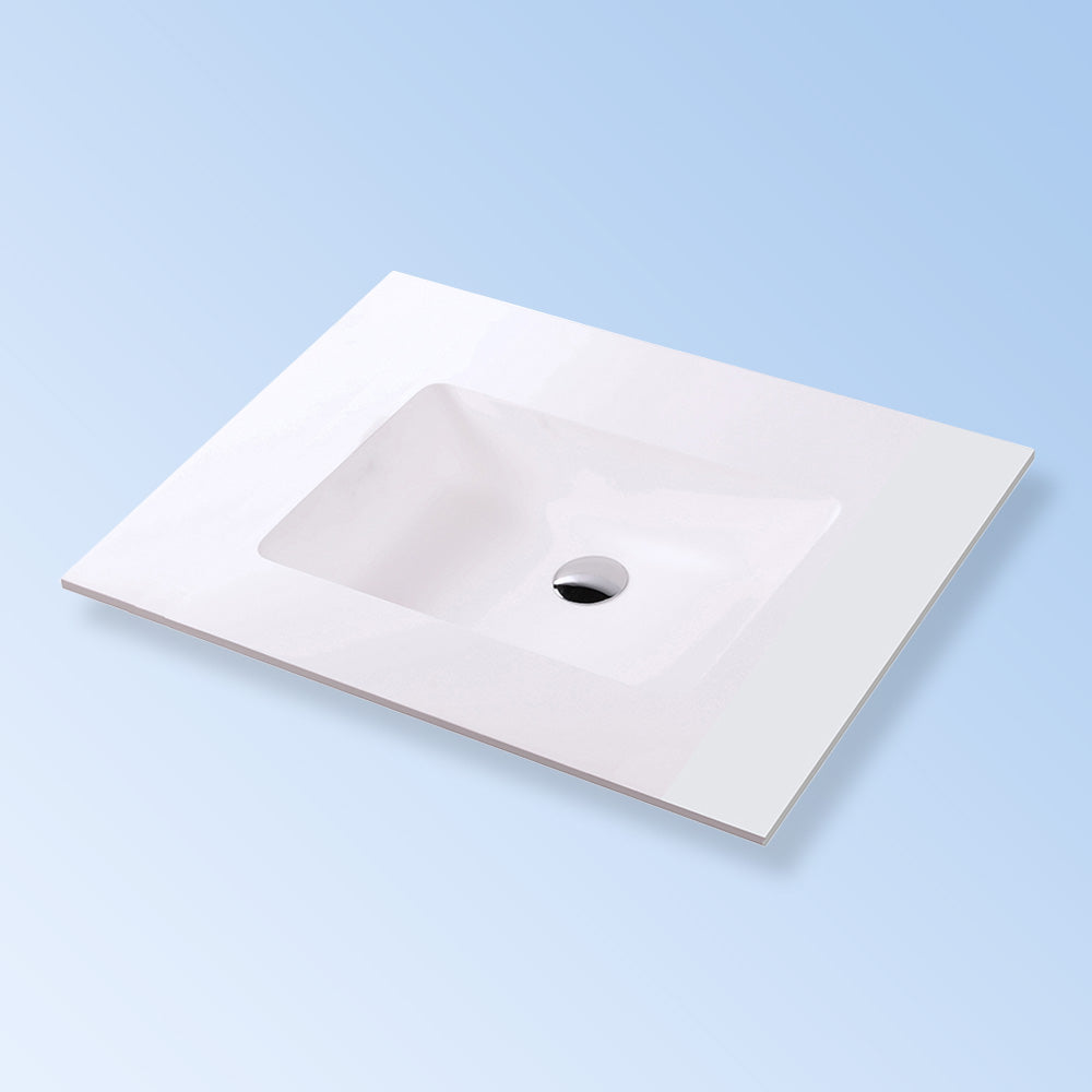 matte white sink
