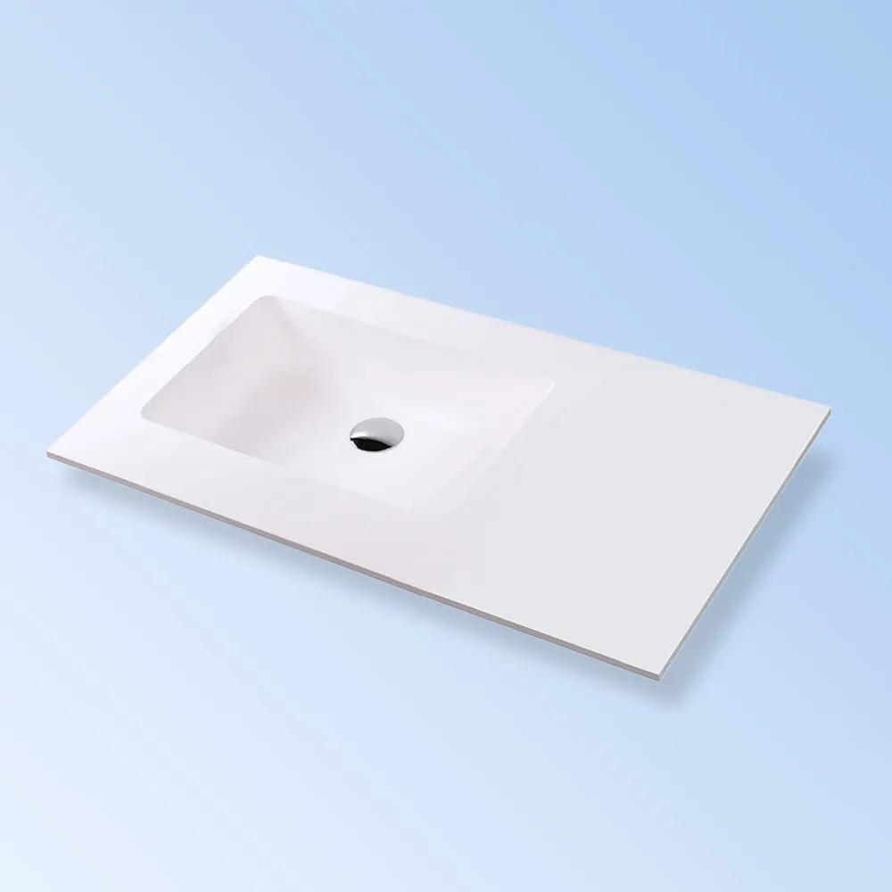 matte white sink