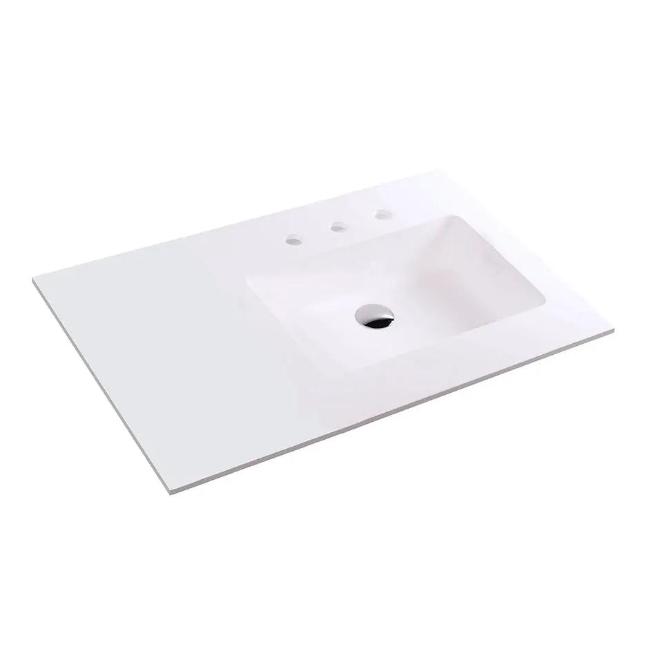 matte white sink
