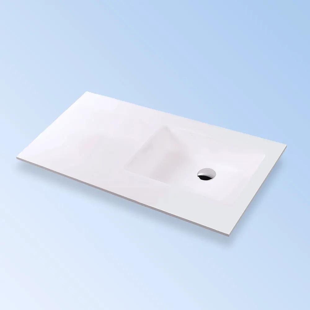 matte white sink
