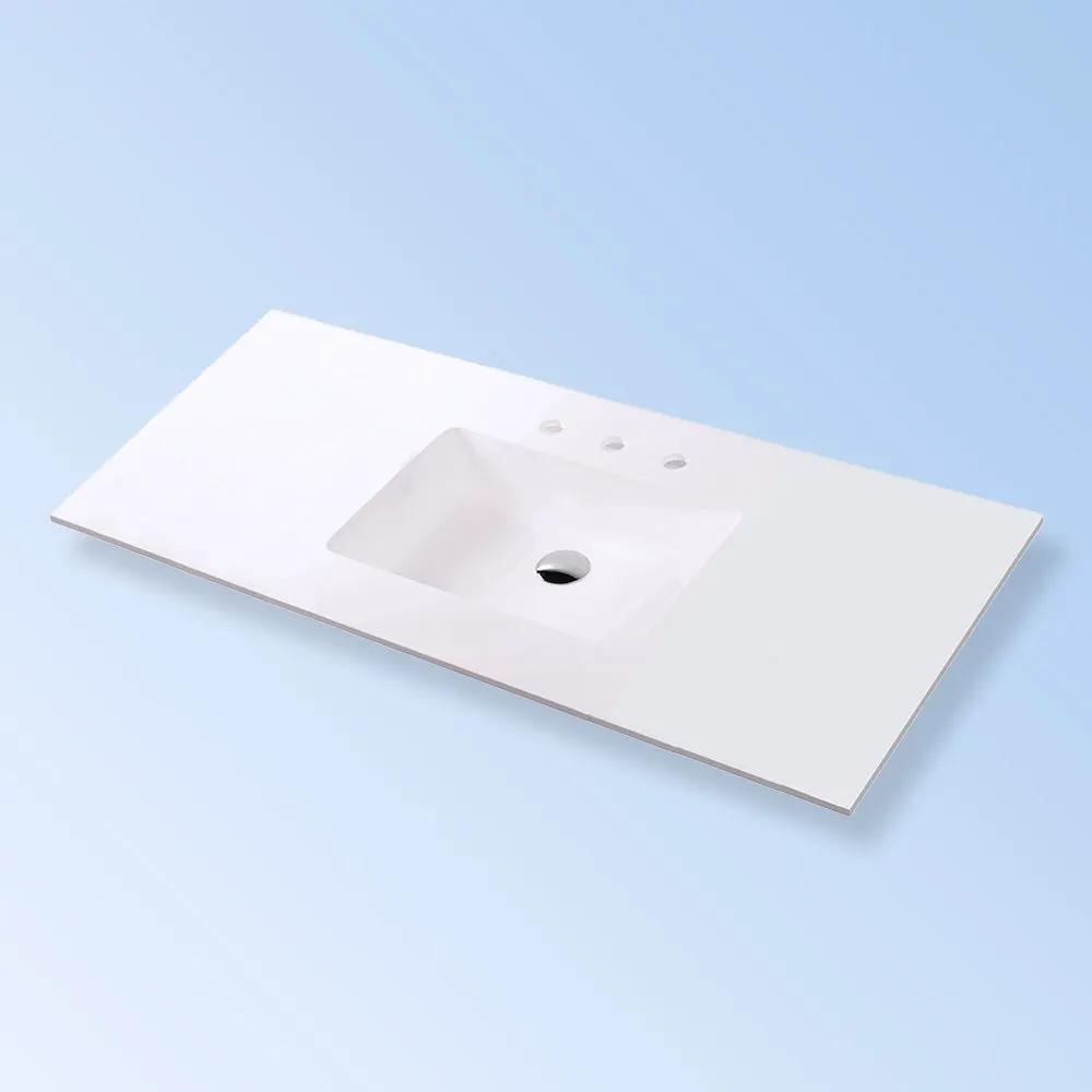 matte white sink