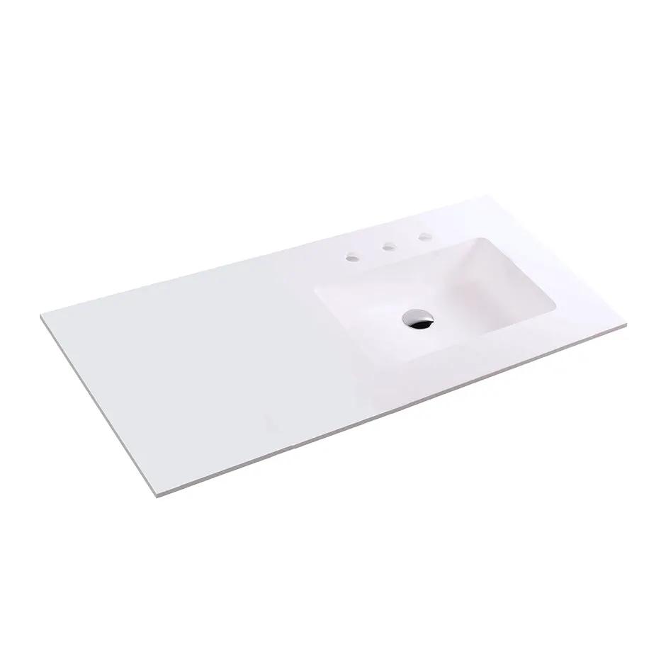 matte white sink