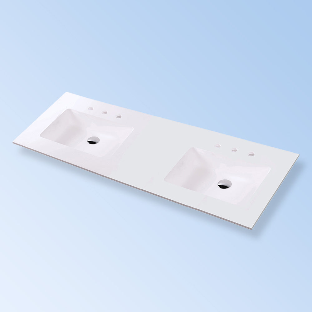 matte white sink