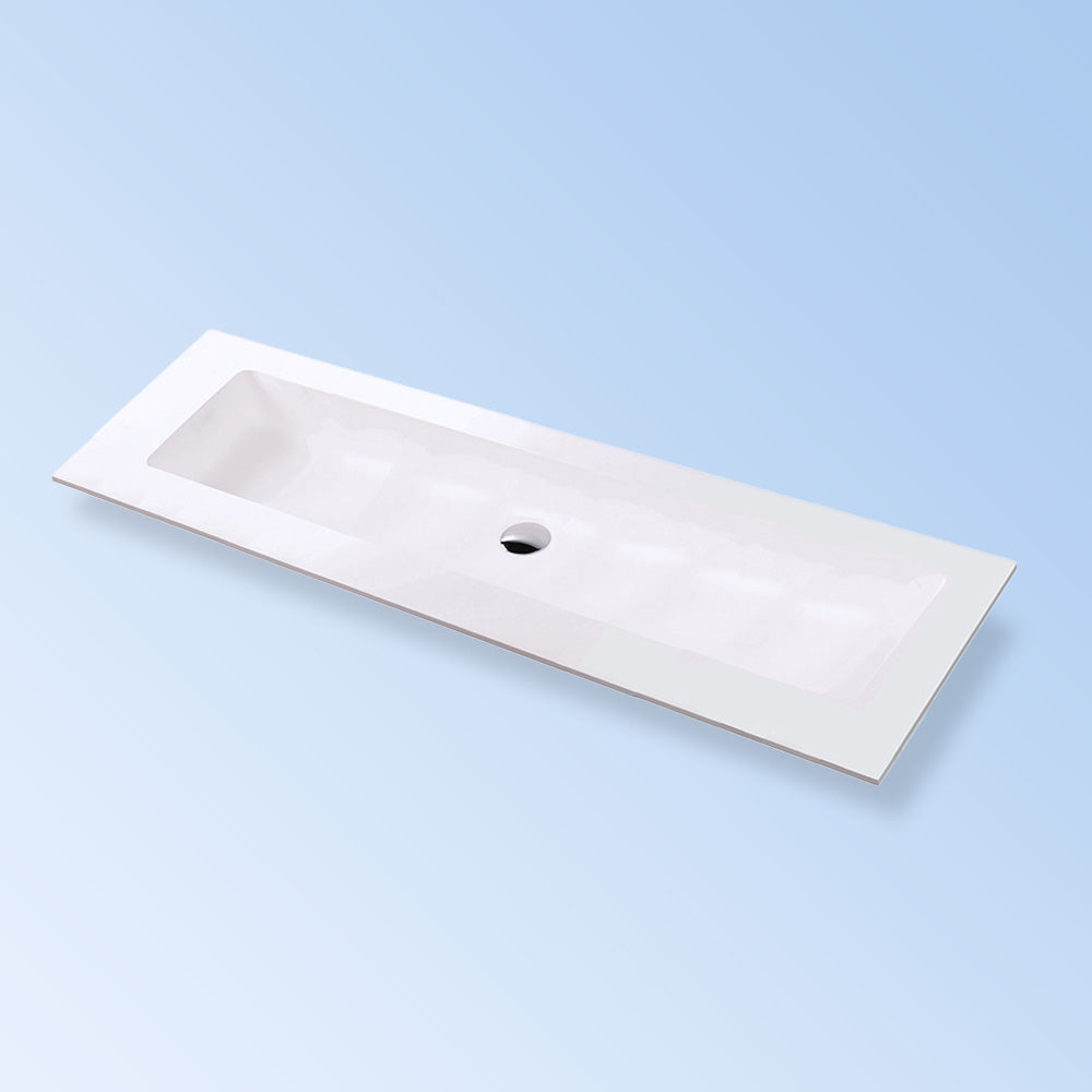 matte white sink