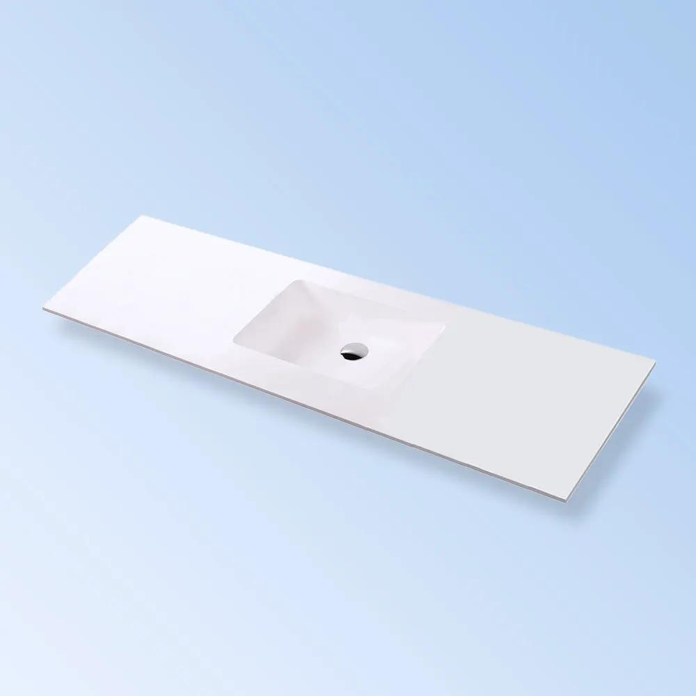 matte white sink