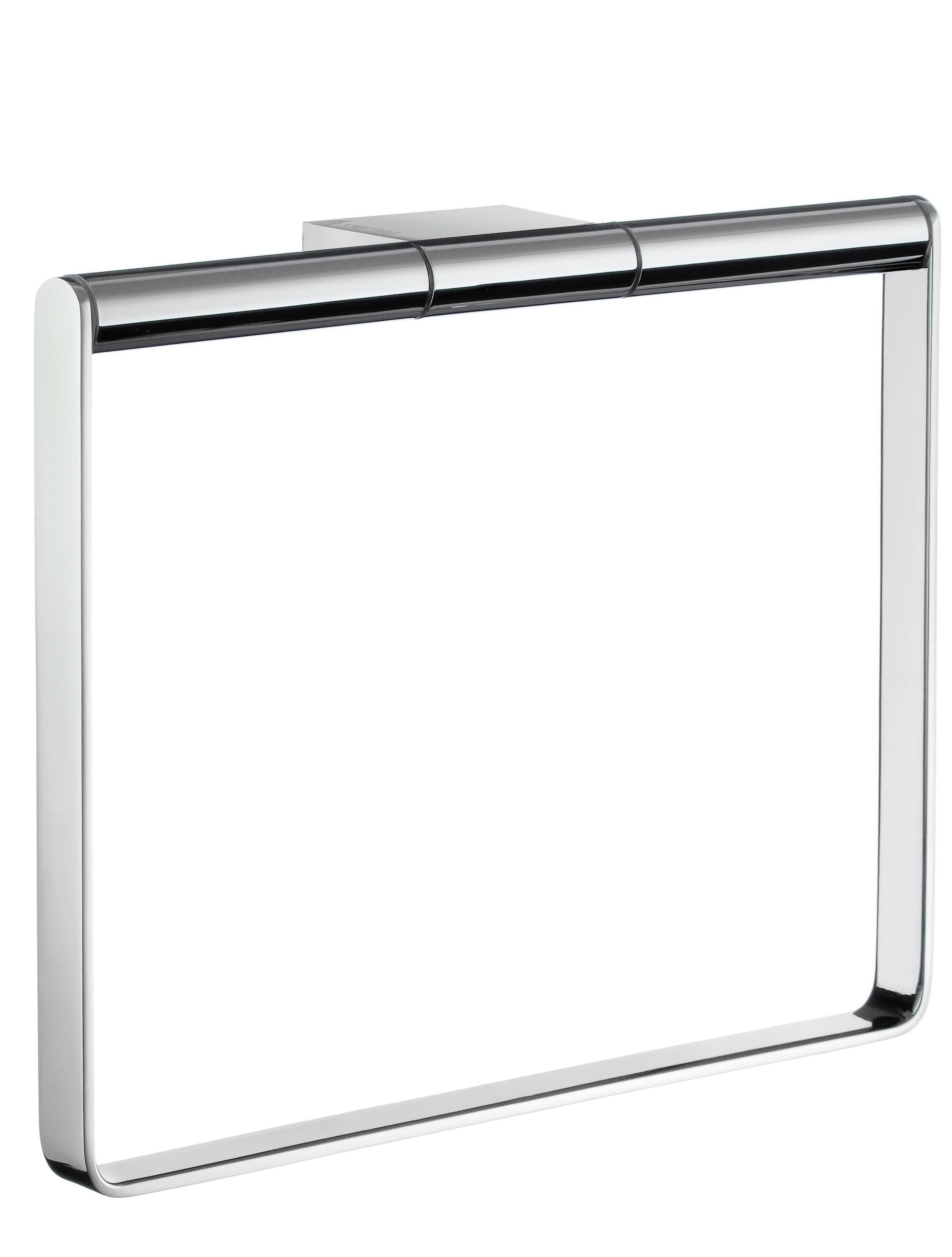 polished chrome towel ring