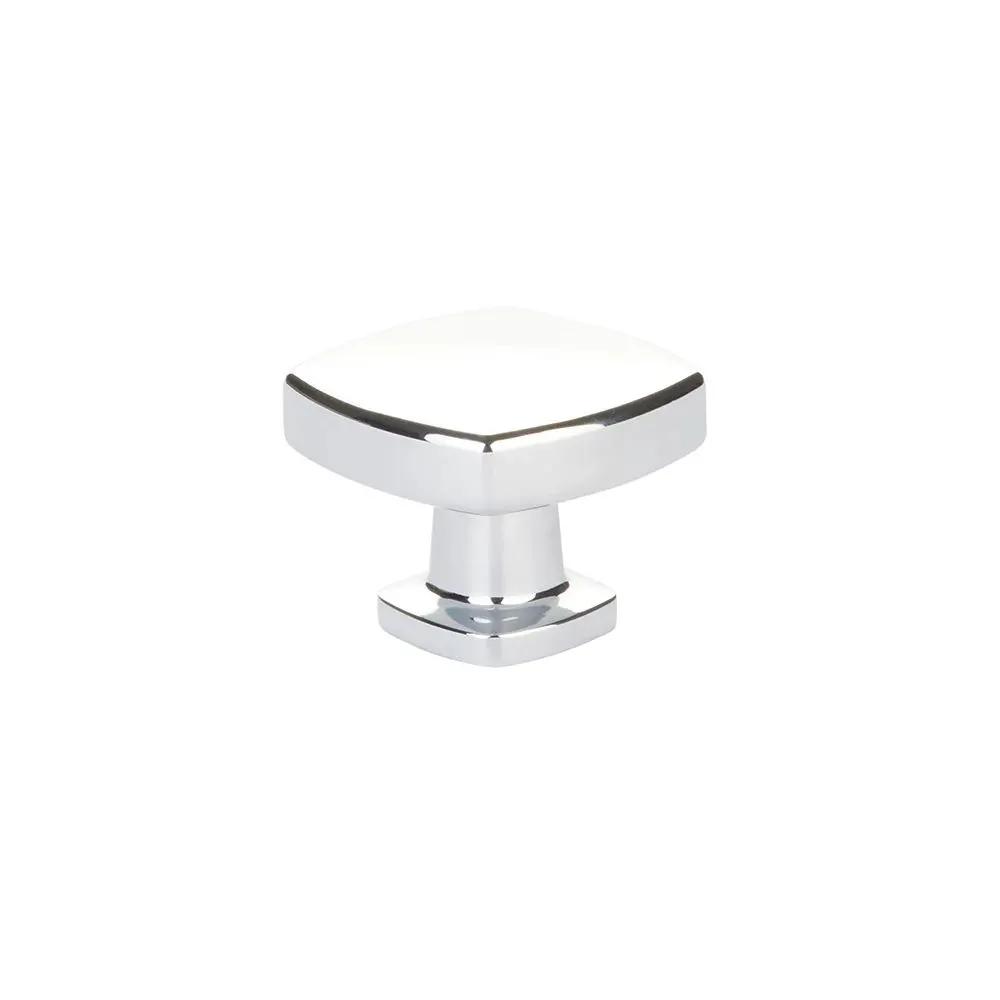 polished chrome cabinet knob