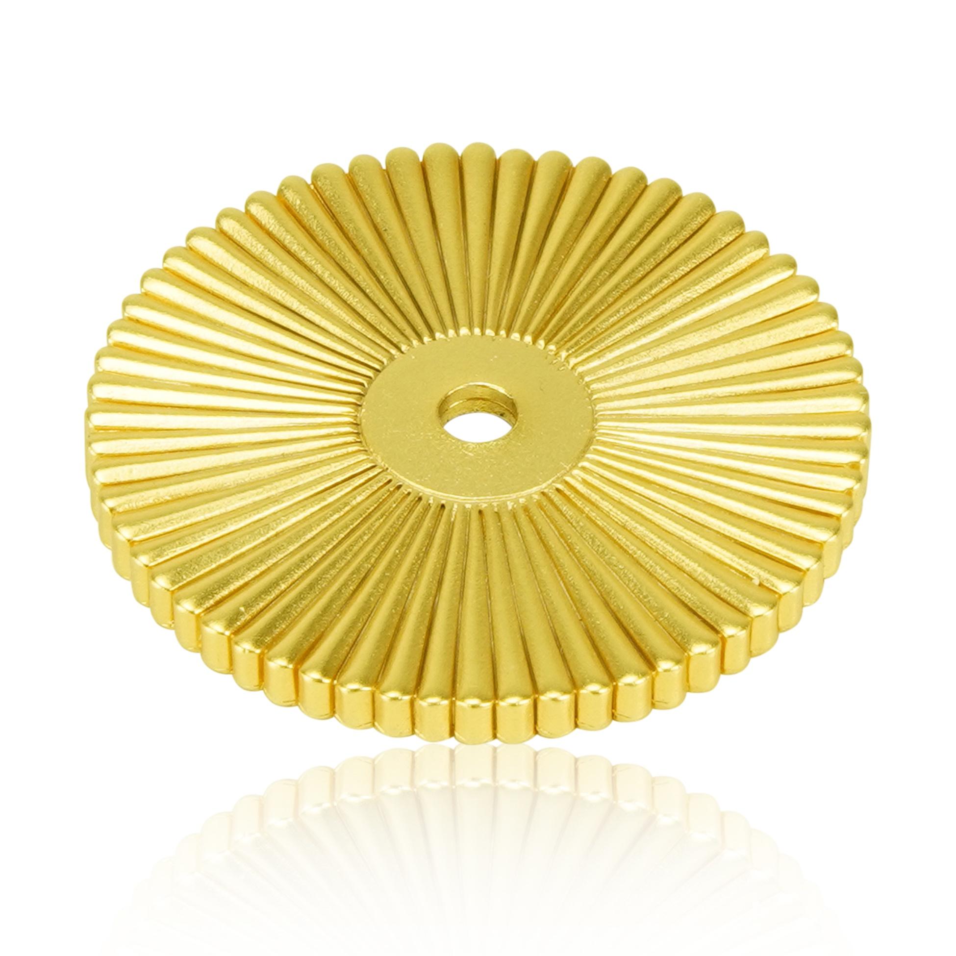 satin gold back plate