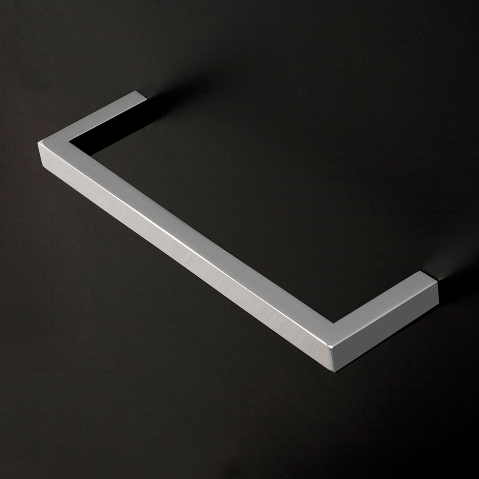 polished chrome towel bar