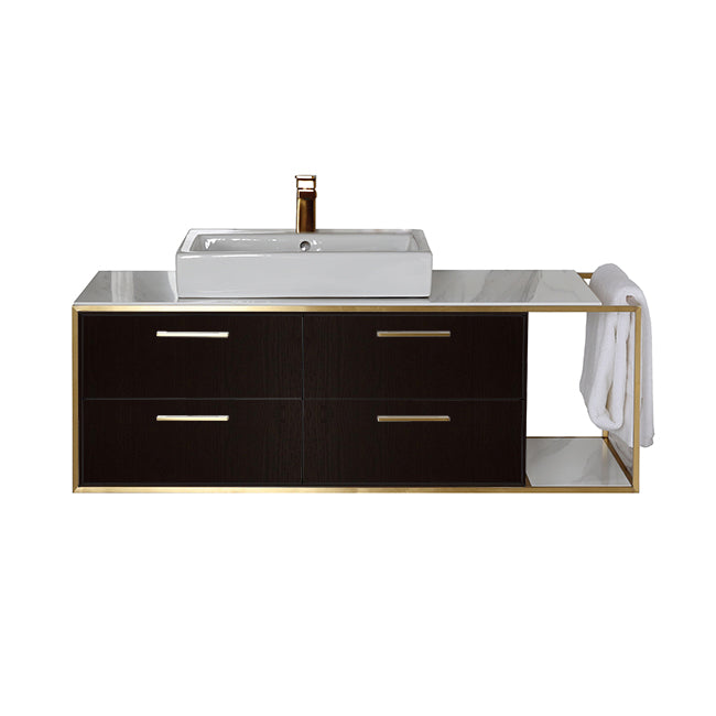 Lacava Linea 48" Wall Mount Under Counter Vanity - Left
