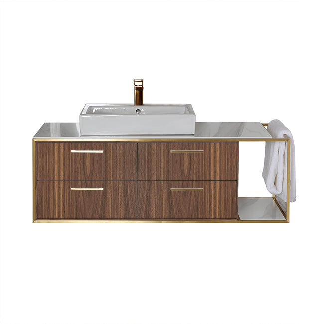 Lacava Linea 48" Wall Mount Under Counter Vanity - Left