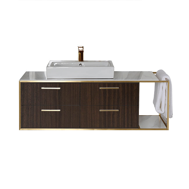 Lacava Linea 48" Wall Mount Under Counter Vanity - Left