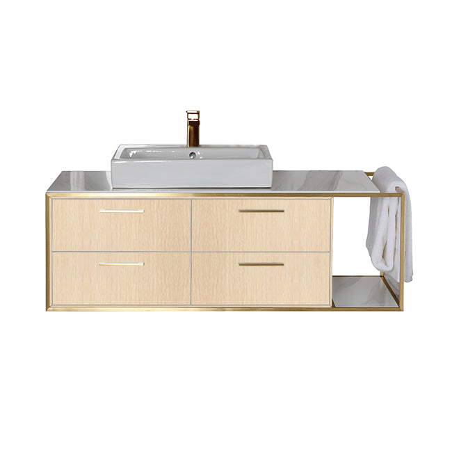Lacava Linea 48" Wall Mount Under Counter Vanity - Left by Lacava