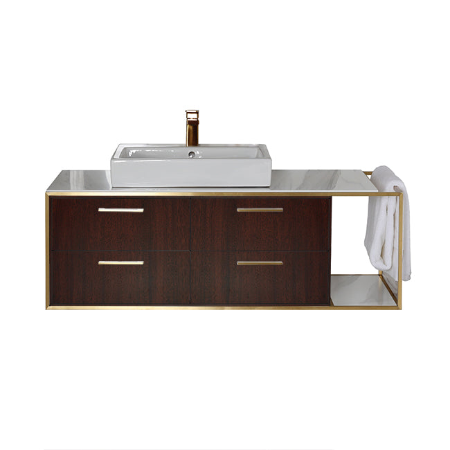Lacava Linea 48" Wall Mount Under Counter Vanity - Left
