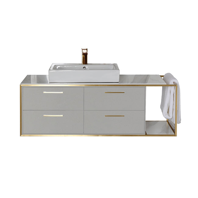 Lacava Linea 48" Wall Mount Under Counter Vanity - Left
