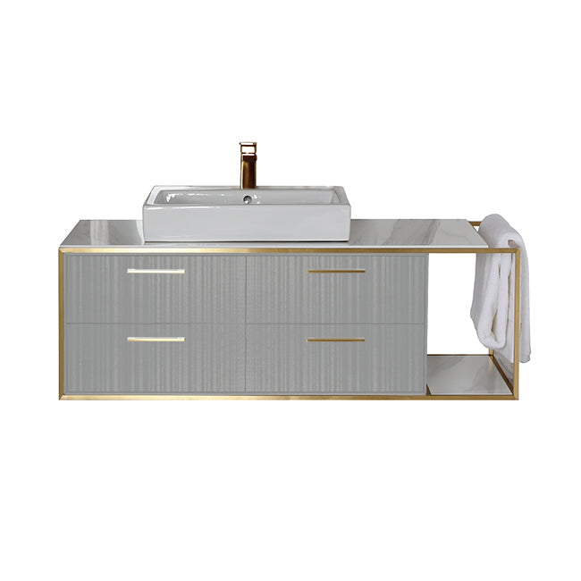 Lacava Linea 48" Wall Mount Under Counter Vanity - Left