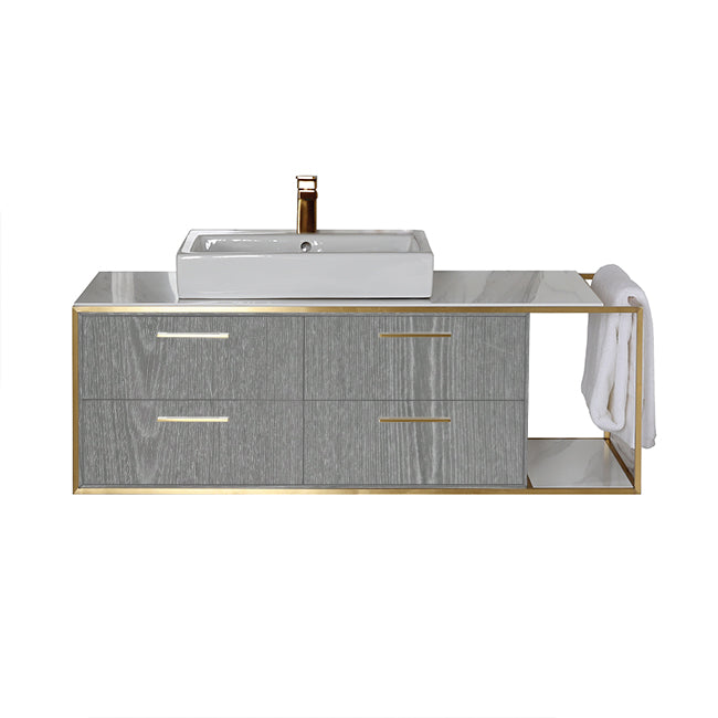 Lacava Linea 48" Wall Mount Under Counter Vanity - Left by Lacava